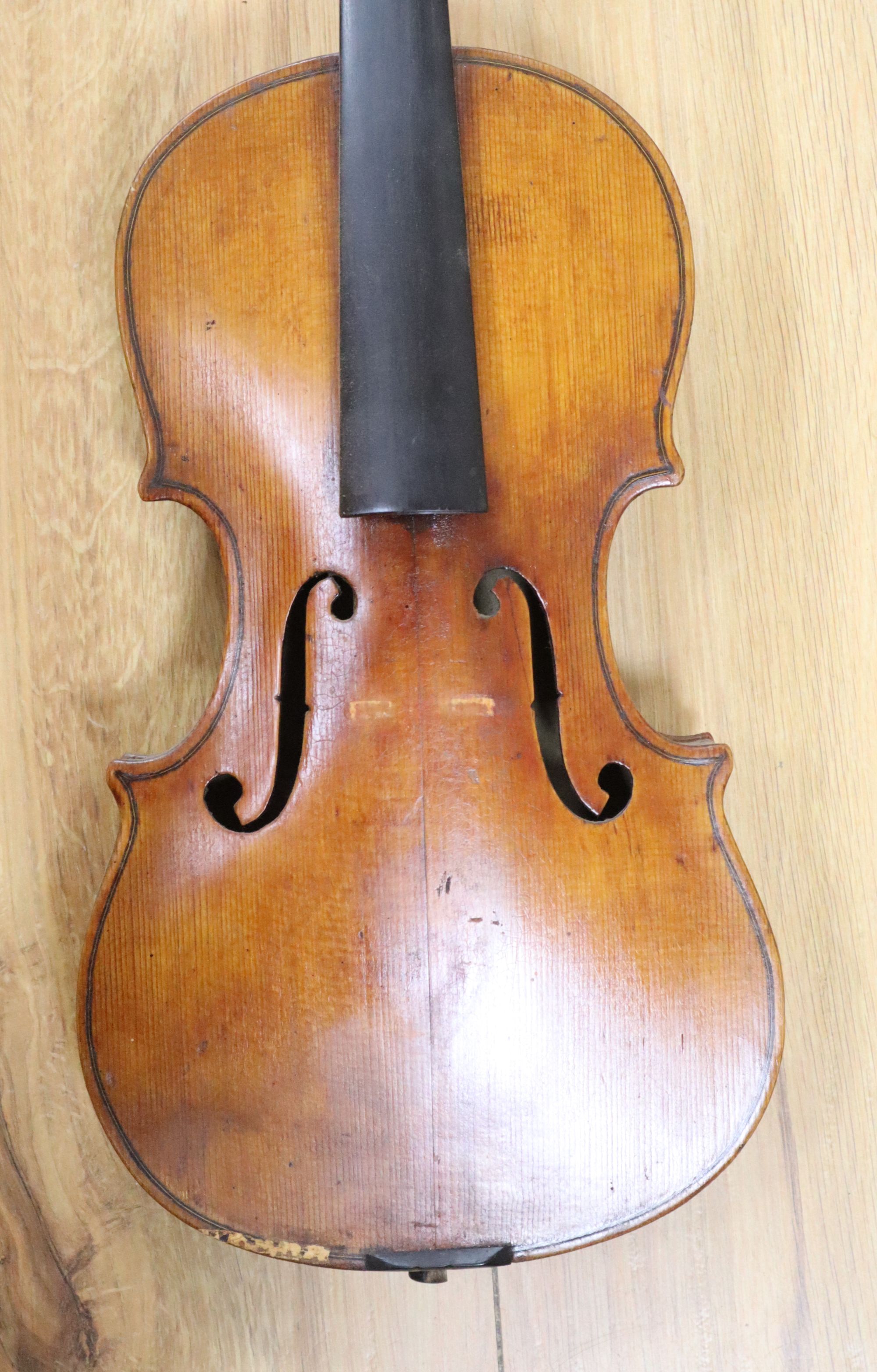 A 19th century violin in case
